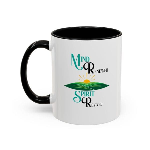 Mind Renewed | Spirit Revived - Accent Coffee Mug (11oz) - Image 2