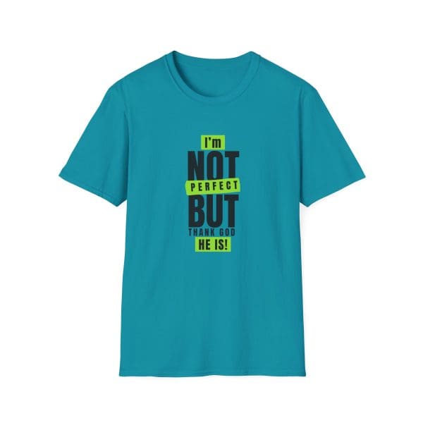 I'm not Perfect, But Thank God, He is! - Unisex Softstyle T-Shirt - Image 3